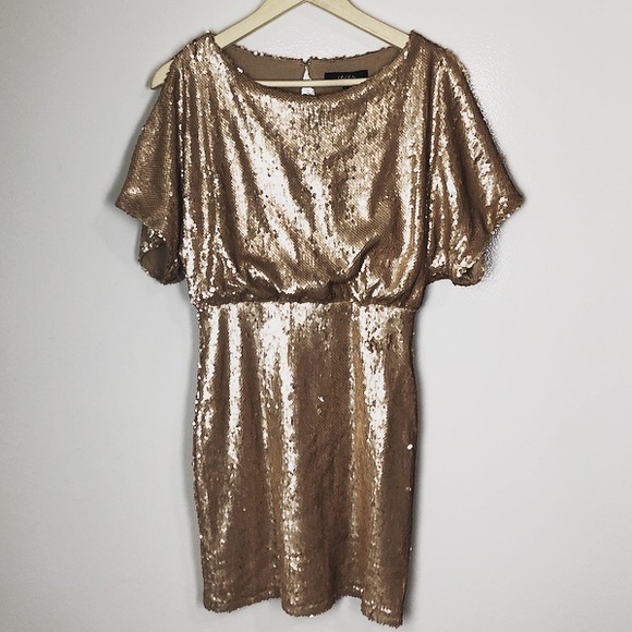lulus $95 gold sequin Glory Never Fades Dress - Picture 3 of 7